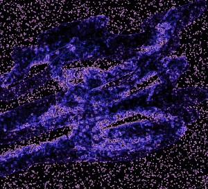 turmoil - abstract of dark colors swirled together