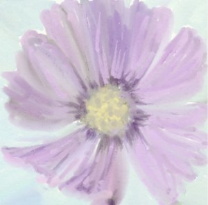  artrage watercolor of one of the wildflowers from my garden.  by w. holcombe 2015