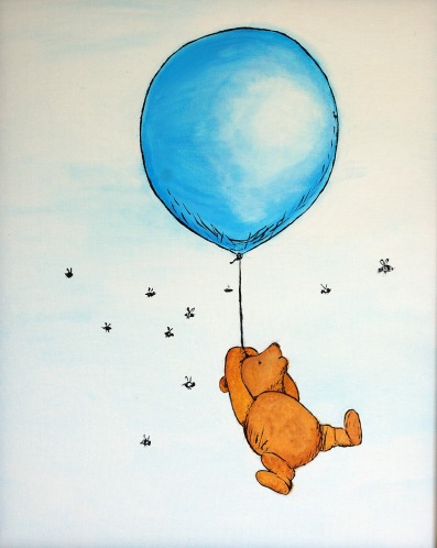 Pooh Bear with Blue Baloon1